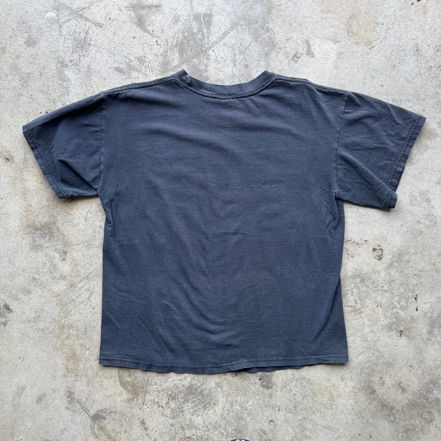 1990S "KICK SOME GRASS" FADED BLACK TEE